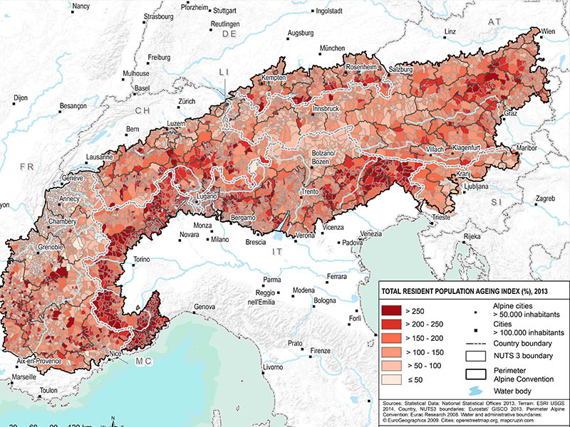 25 Data Maps to Describe the Alps