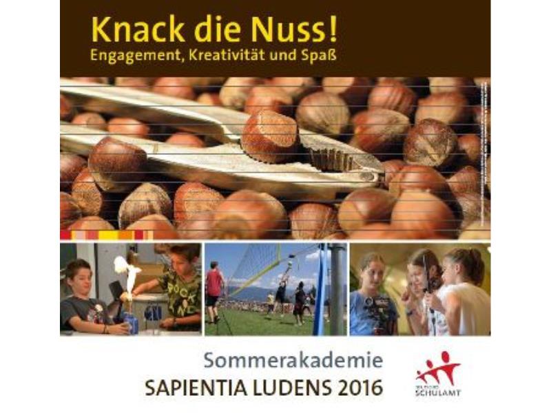 Knack die Nuss: Start der Sommerakademie »Sapientia ludens« 2016